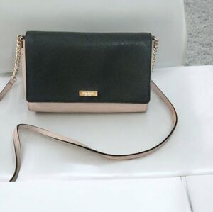 Kate Spade Tilden Place Alek Crossbody colorblock Black Almond  discontinued